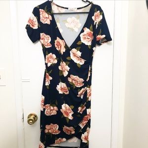 Fashion Nova bodycon floral dress